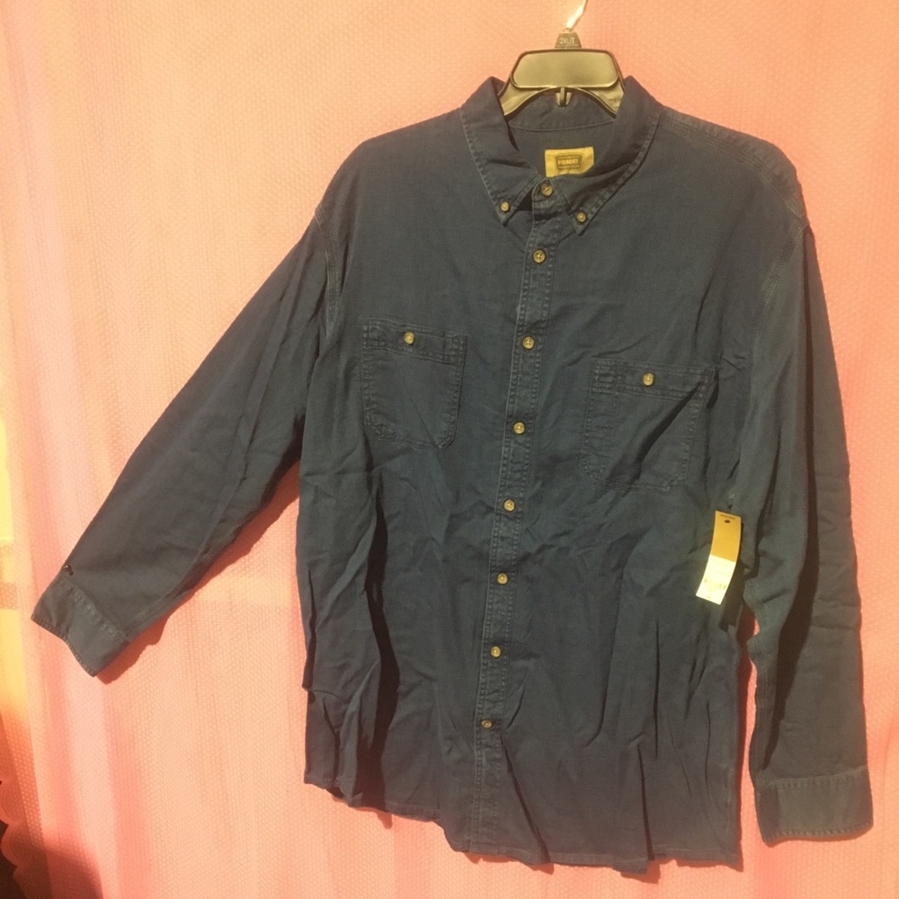 Men’s Big and tall shirt (Denim blue)